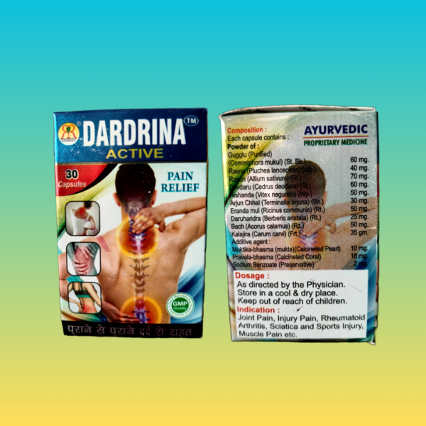 Dardrina Active Pain Relief Capsules,Pack of 1 30 Capsule - Image 3