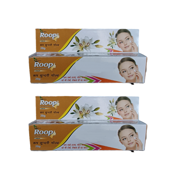 Roop Sundari Gold Fairness Cream 20gm Pack of 2 - Image 2