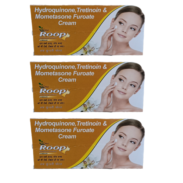Roop Sundari Gold Fairness Cream 20gm Pack of 3 - Image 2